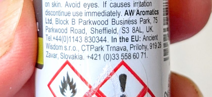 potpourri making safety label